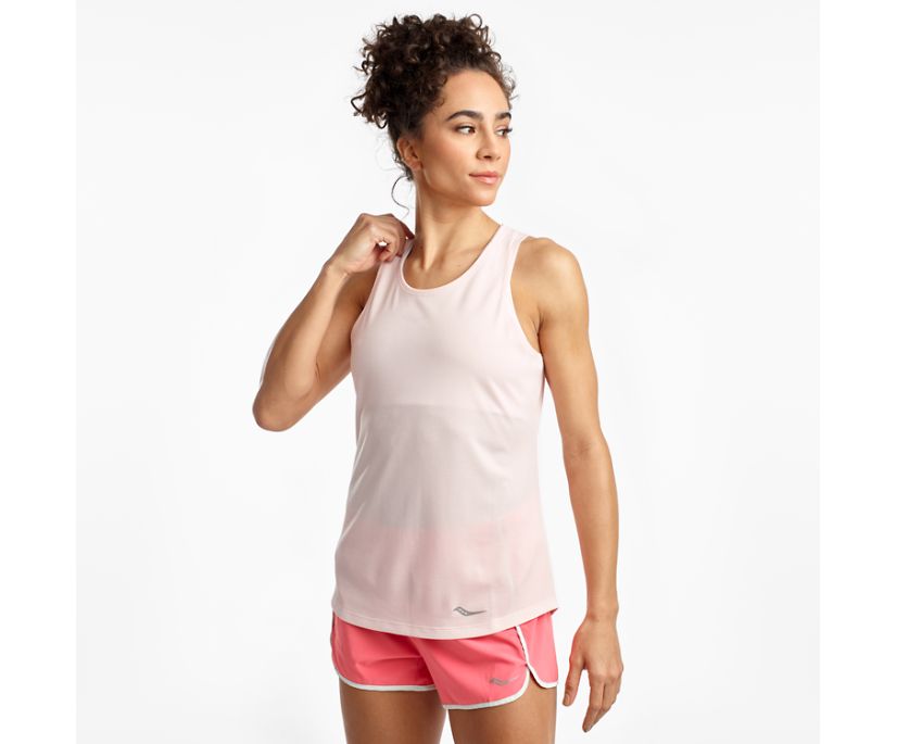 Saucony Stopwatch Singlet Linnen Dam Rosa | Sverige 003PJJ